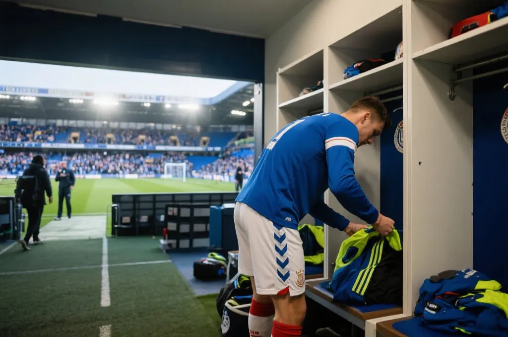 球队在世界杯赛场边准备比赛的氛围画面